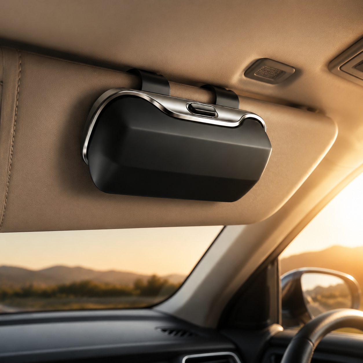 Sun Visor Eye Wear Holder