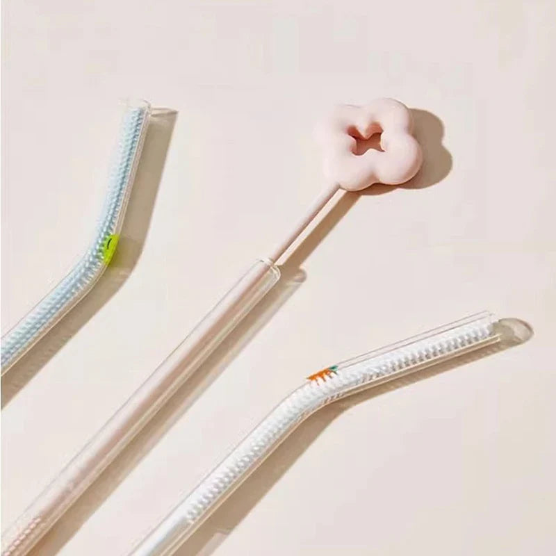 Flexible Silicone Straw Cleaning Brush