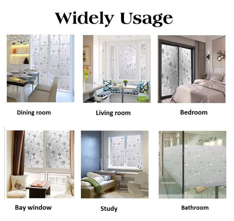 Privacy Glass Film Decorative Sticker