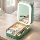 LED Travel Jewelry Case With Mirror