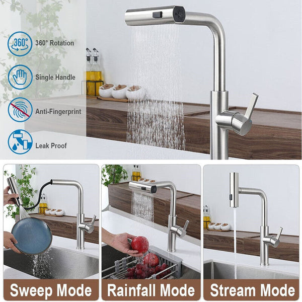 New 3 in 1 Waterfall Kitchen Faucet Extension